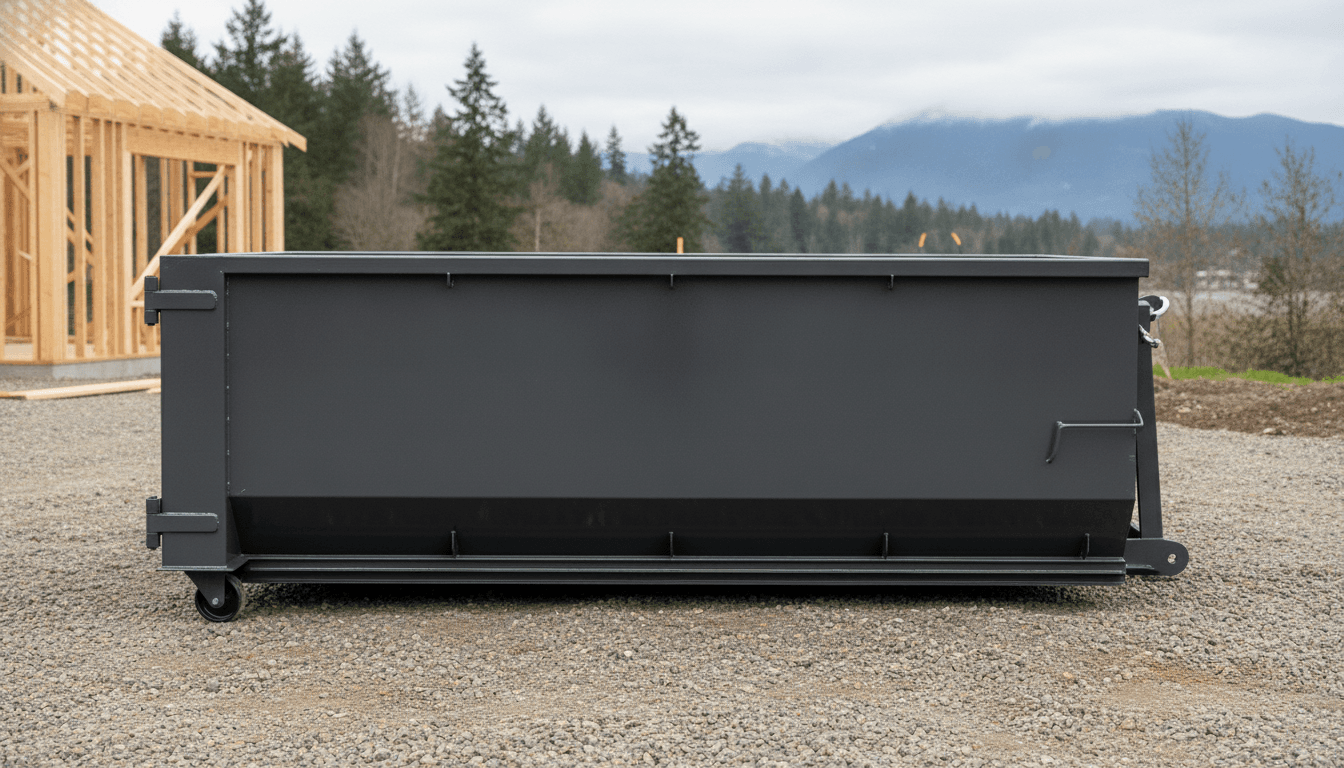 Get Gawn 7-yard Rock & Dirt Box low-sided dumpster